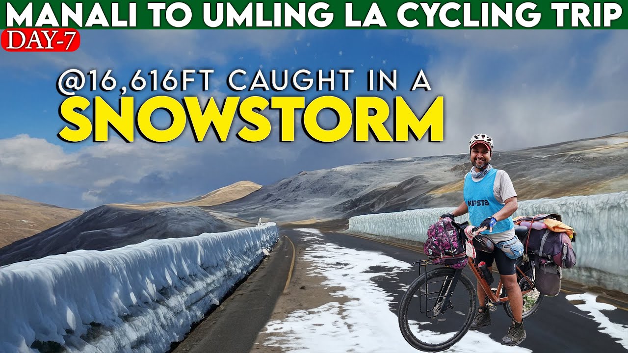 16,600ft Snowstorm on Mori Plains: Whiskey Nala to Debring by Bicycle