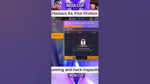 India Cup 2025 Turnament System is running anti-hack inspections #rjkffofficial #shorts #freefire