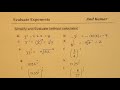 How to Simplify and Evaluate Exponents MPM2d IB Math
