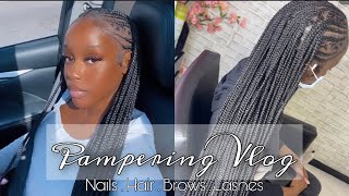 Maintenance Vlog + Chit chat : Hair , Nails, Brows &amp; Lashes 💅| Where have I been ? New Beginnings !