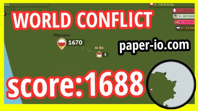 Paper.io 2 World Conflict ▻ score: 2798 ◅▻ players killed: 36 ◅▻ NEW 2020  ◅▻ Paper-io.com 
