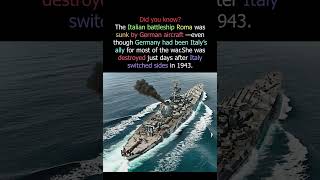 Sunk by a Former Ally #navalhistory #ww2 #historyshorts #battleship #facts #shorts