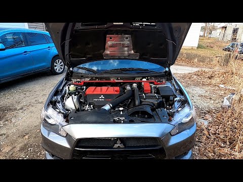 How To Install Hood Dampers on a 2008 – 2015 Mitsubishi Lancer EVO X