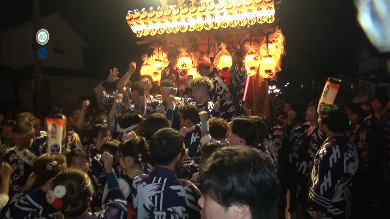 【掛川祭】  令和7年10月11日(2日目夜19時～)  下垂木へ屋台集結