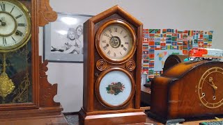 1880s E. Ingraham "Doric" figure-8 mantel clock