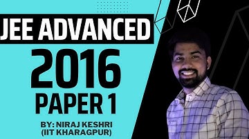 Part #4 | JEE ADVANCED 2016 | Paper 1 | JEE Advanced Revision Series | Maths Solution | Niraj Keshri