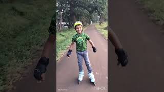 Shreyas Skating Practice On Road | Greenery | Belagavi Smart city | Inline Skating outdoor #skating