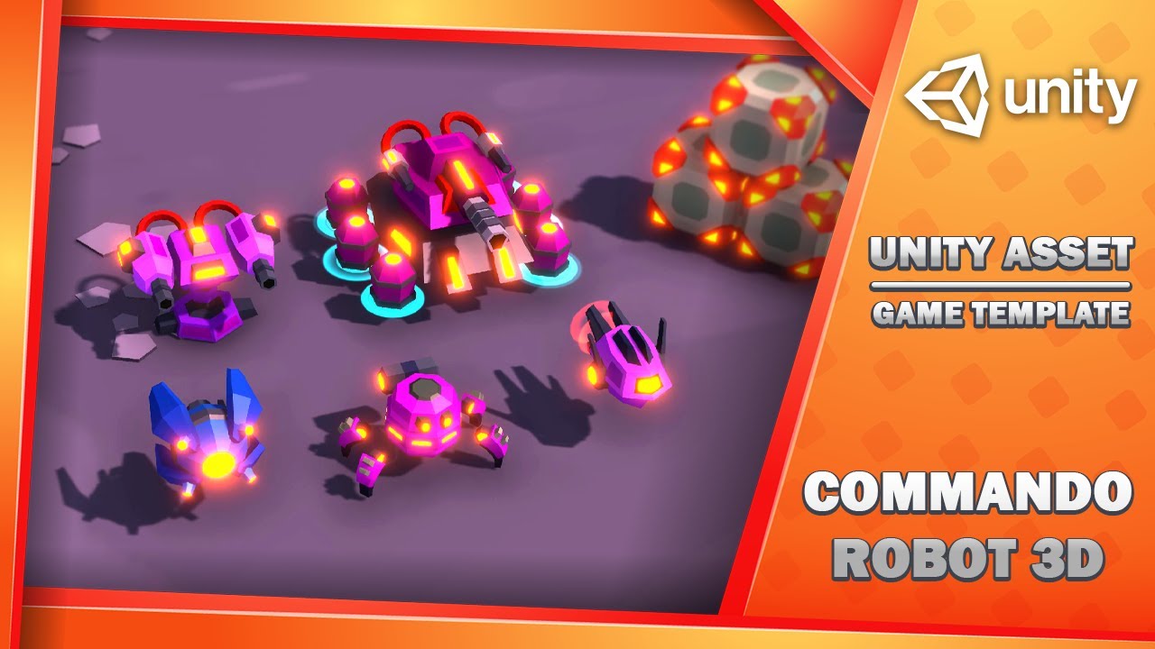 Commando Robot 3D - Game Template, video preview 4