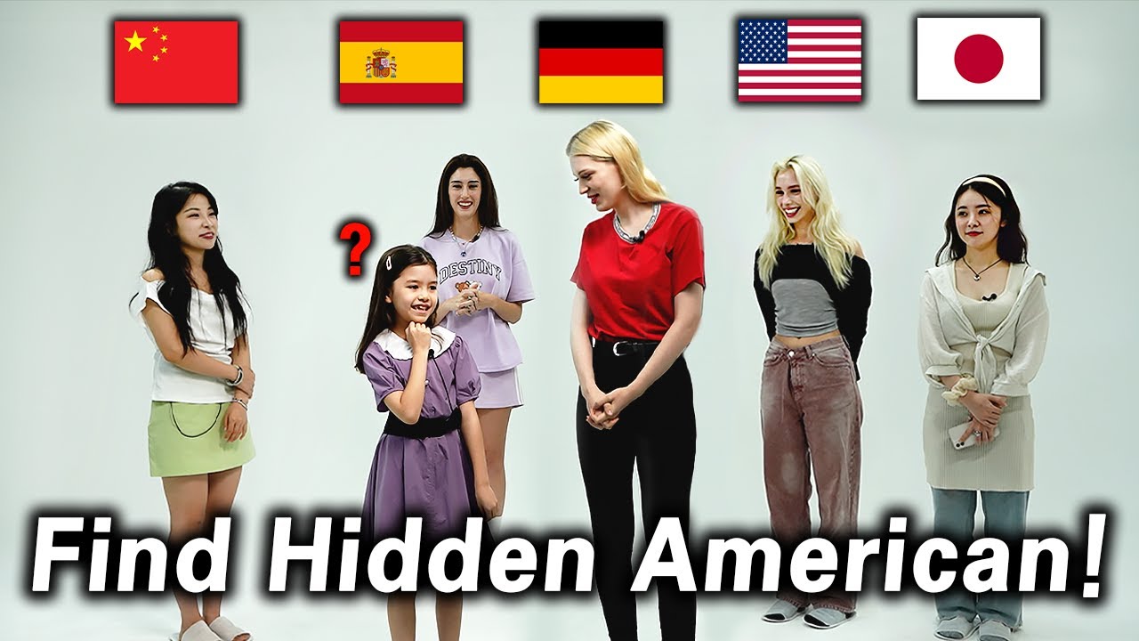 Can Kids tell who is a American Among the Foreigners? Find the Hidden American!
