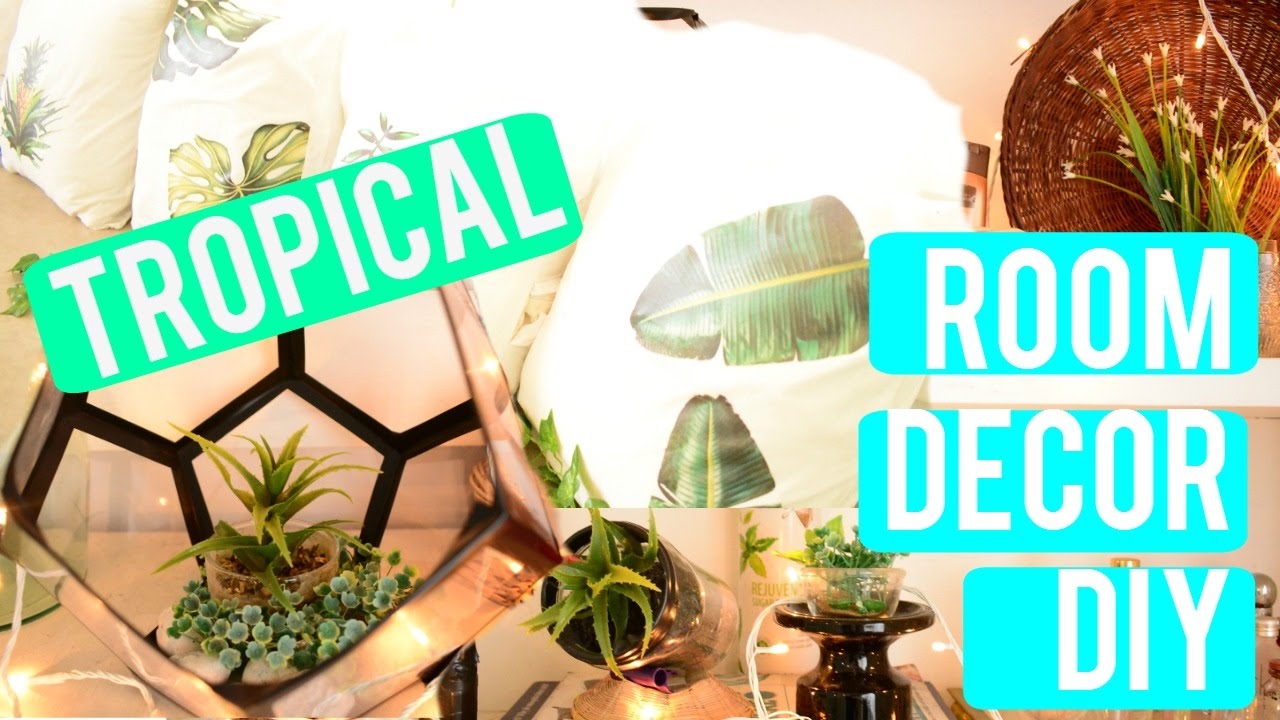  tropical  room  decor  DIY  YouTube