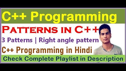 3 Patterns | Right Angle Triangle Pattern | C++ Pattern