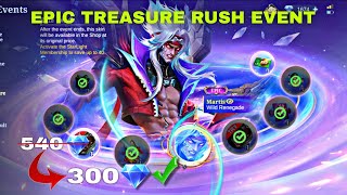 EPIC TREASURE RUSH EVENT NEW MARTIS EPIC SKIN MLBB 2026 | MOBILE LEGENDS BANG BANG screenshot 5