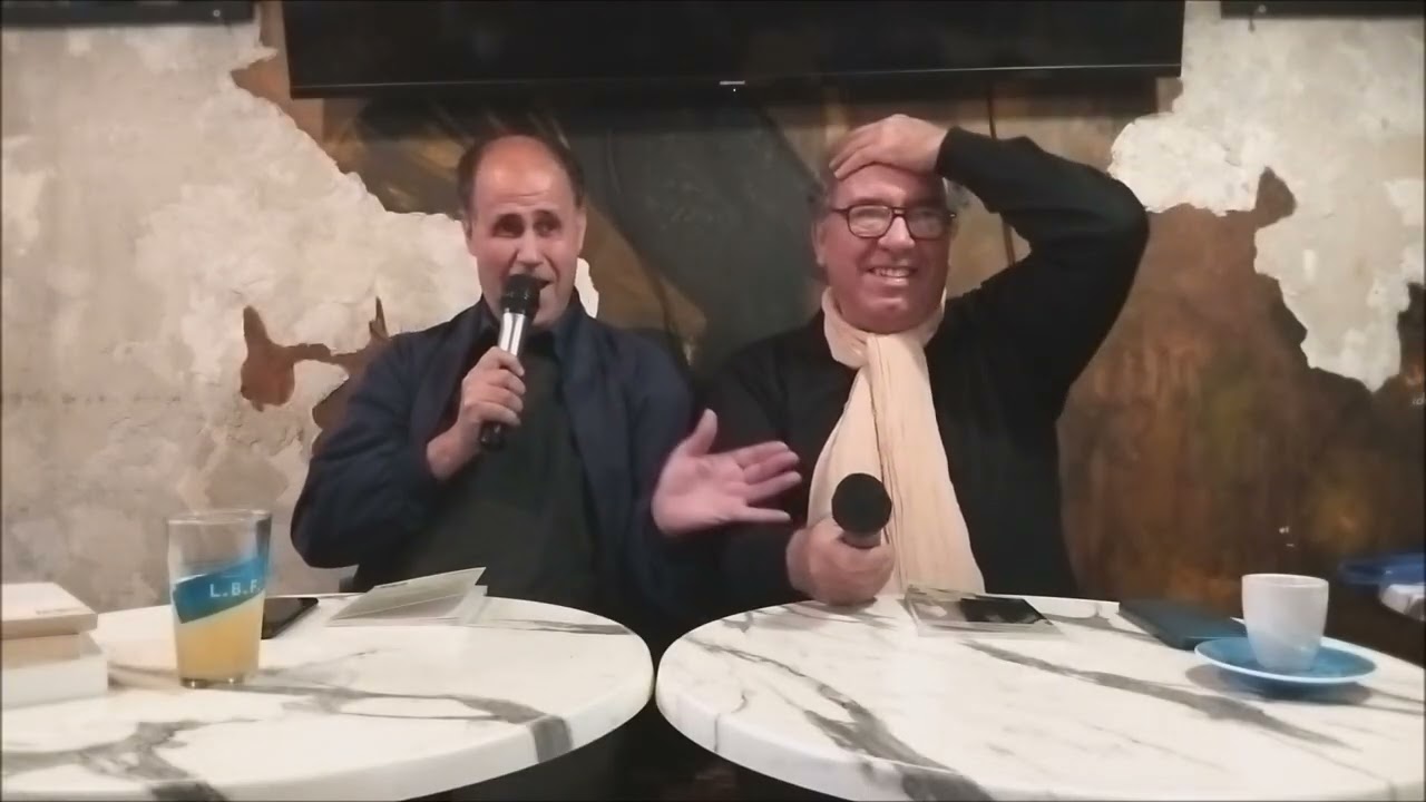 Arezki Metref, invité de Youcef Zirem au café littéraire parisien de l'Impondérable