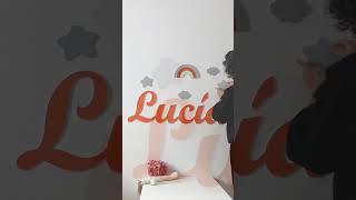 Letras decoradas para la habitación infantil #decor #decoration #nombres #letras