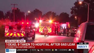 1 dead, 9 in hospital after gas leak at Lexington apartment complex