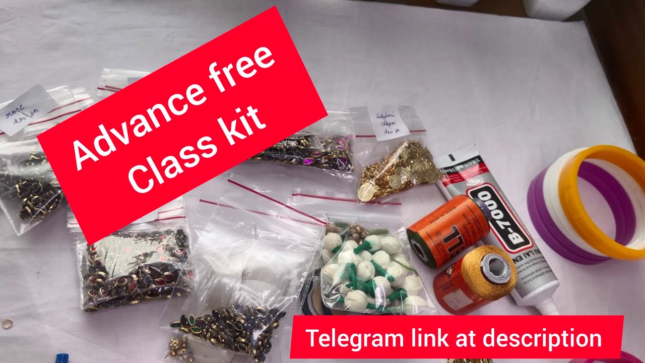 Thread Bangles Kit Silk thread bangles advance level free class kit/ silk thread kundan ...