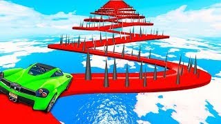 100% impossible spike tightrope challenge gta 5  ak technical point