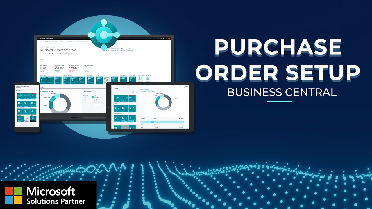 Dynamics 365 Business Central: Purchase Order Setup - YouTube