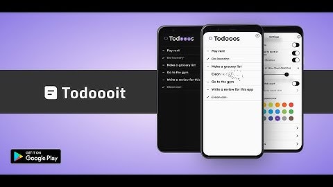 Todoooit - Task Manager | Flutter app
