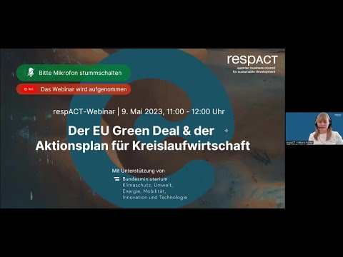 respACT-Webinar II (2023): Der EU Green Deal & Aktionsplan für Kreislaufwirtschaft