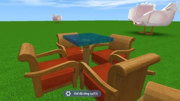 MiniWorld BẢN MỚI 0.54 - BÀN SOFA BẰNG NƯỚC #shorts #miniworld #minecraft #hungmcw #迷你世界