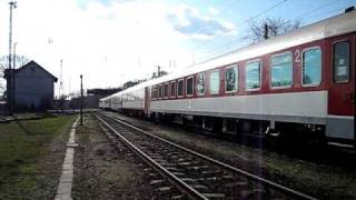 V43 3312es Szili indul Pécsről a Dráva IC-vel 2009.03.25.