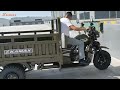 Truck three wheel motorized cargo tricycle