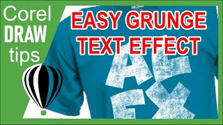 Coreldraw Easy Grunge Text Effect Trick