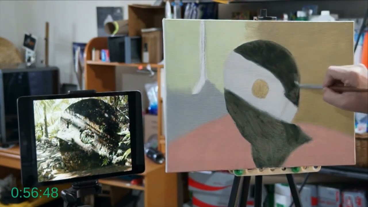 Oil Painting (condensed) 2.25 hour session on Rai Stone and Sundae