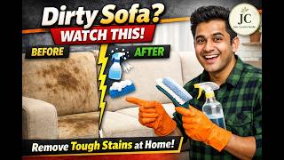 DIY Sofa Cleaning at Home | Easy Stain & Dirt Removal Guide