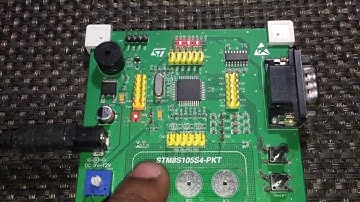 STM8S207S6T6 Multi-Capacitive Touch Keypad Test