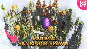 Medieval SkyBlock Spawn for Your Server Minecraft! | LINK IN DESCRIPTION |
