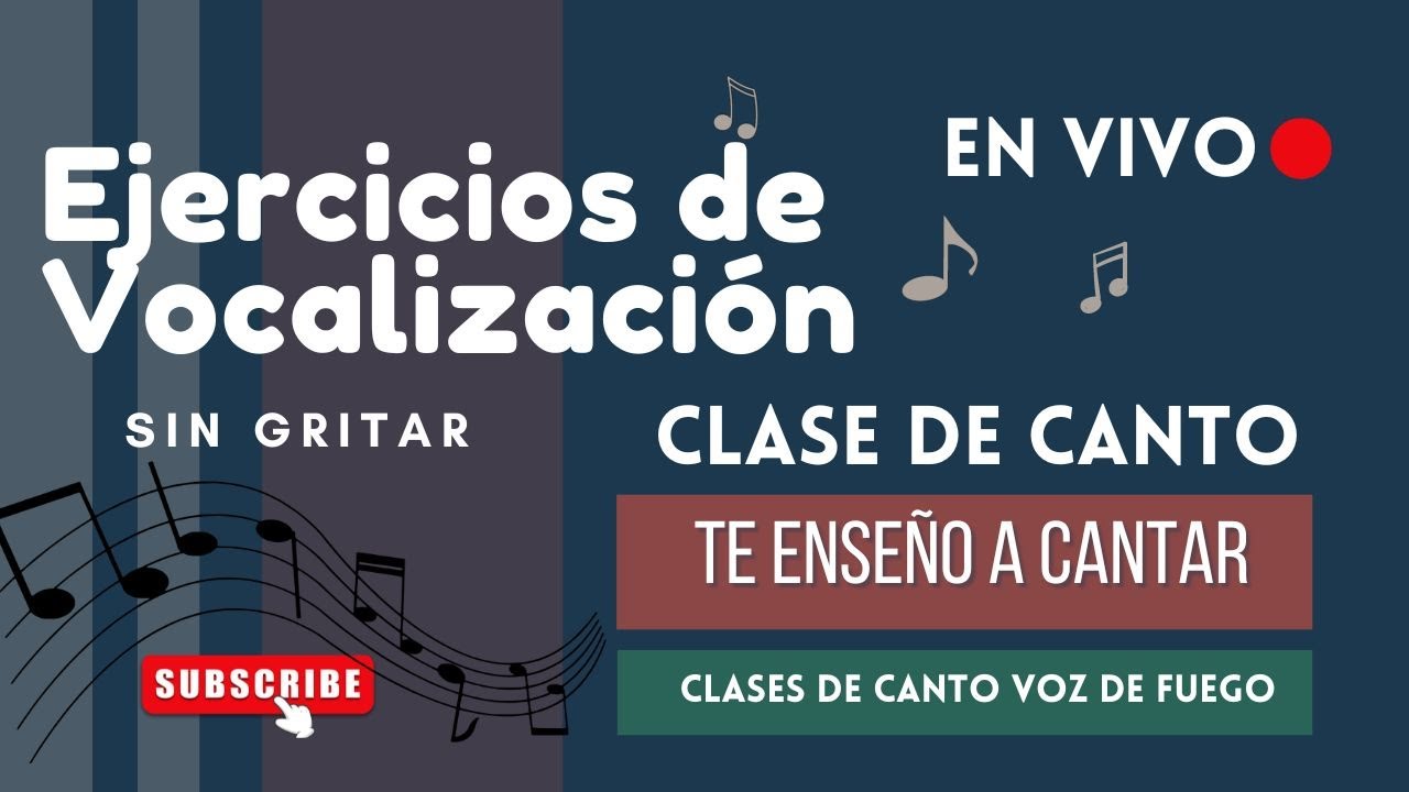 EJERCICIOS DE VOCALIZACIÓN | Técnica Vocal | Clases de Canto | Técnicas ...