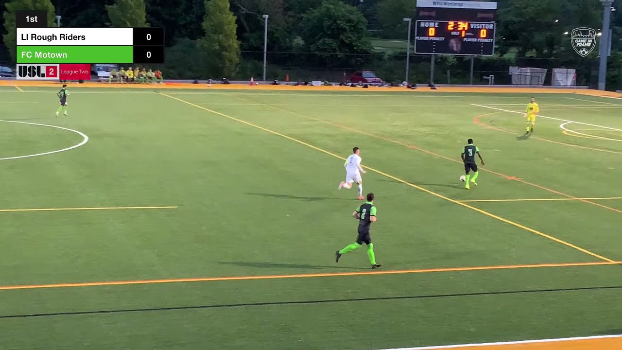 Long Island Rough Riders Vs Fc Motown Usl 2 Eastern Conference Metropolitan Division Youtube