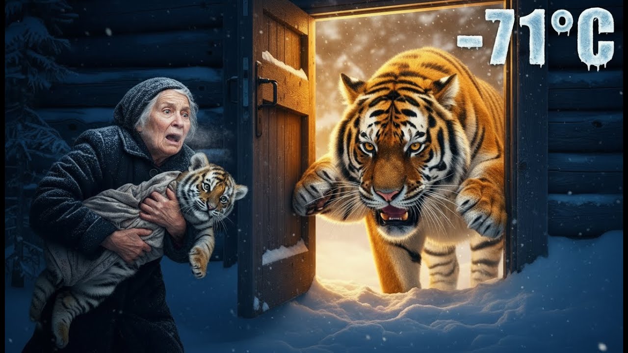 She Saved a Frozen Tiger Cub ❄️🐅 What Happened at Her Door Shocked Everyone