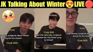 Jk Talking About Winter Live Bts Jungkook Confirm Winter Relationship Jk Confirm Winter Dating