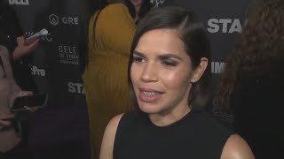 At the Critics Choice Awards, actor America Ferrera discusses the end of the actors' strike and what Wealth