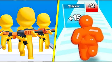 🟢 🟡Gun Clash 3D Vs Tall Man Run Rush All Levels Gameplay Walkthrough 4K NO 101