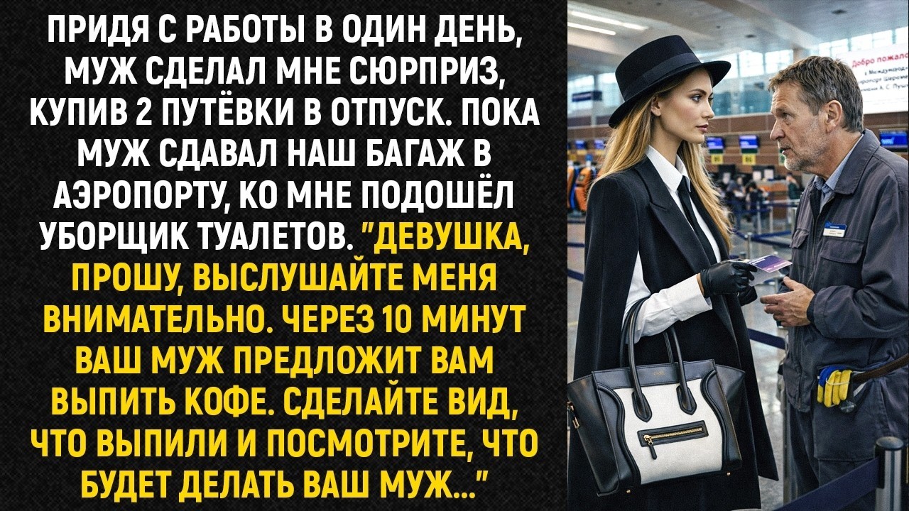 Придя с работы в один день, муж сделал мне сюрприз, купив 2 путёвки в отпуск   Пока муж