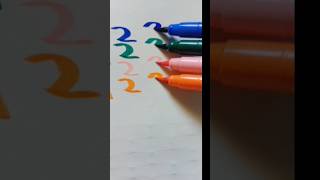 🌈Rainbow Writing #handwriting #trending #numbers #art #shorts #youtubeshorts #123 #satisfying #fun