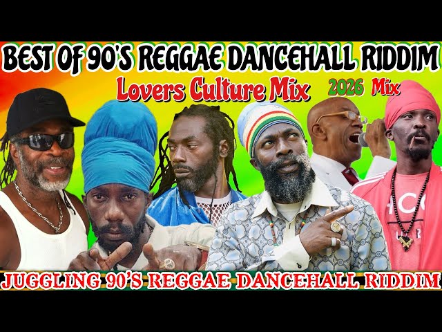 Best Of 90's Reggae Dancehall Riddim Mix 2026! Buju, Anthony B