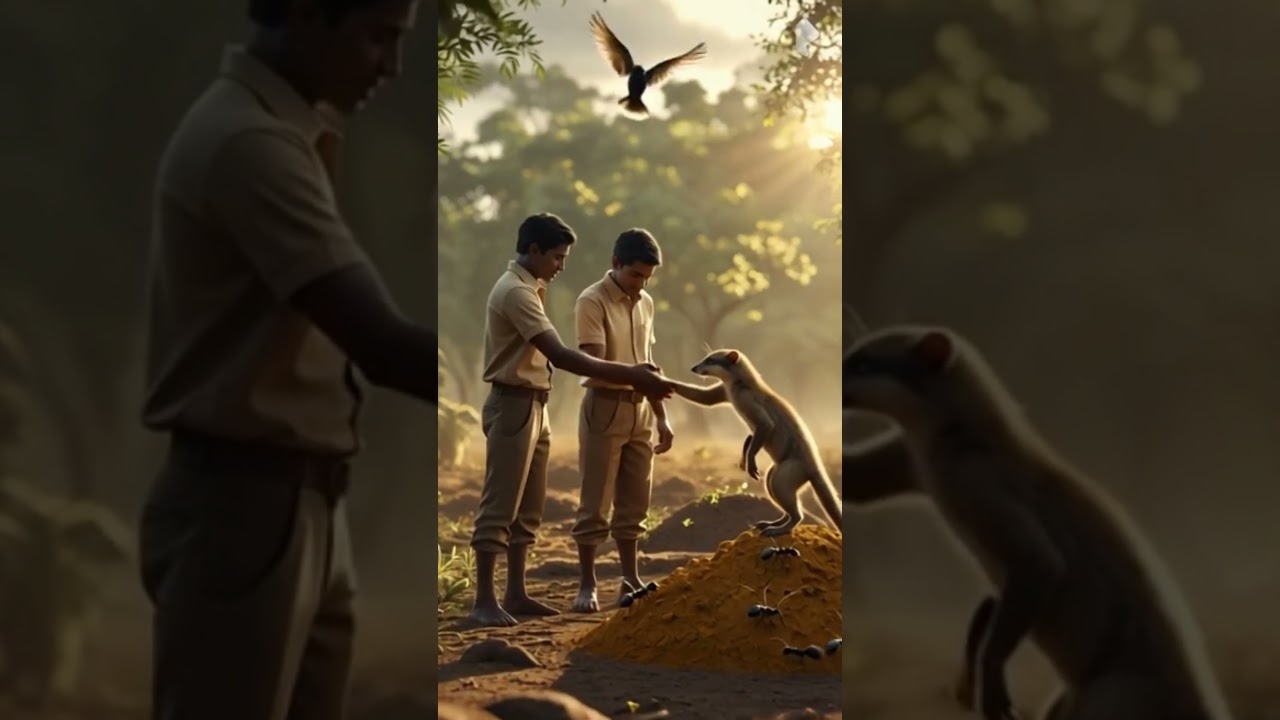 The village and animals story  