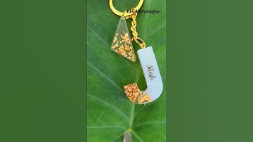 Customized Resin name Keychains #viralvideo #resinart #artshorts #trending #resin