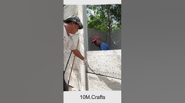 Precast wall panel installation process #smartwork #short #viral #fpy