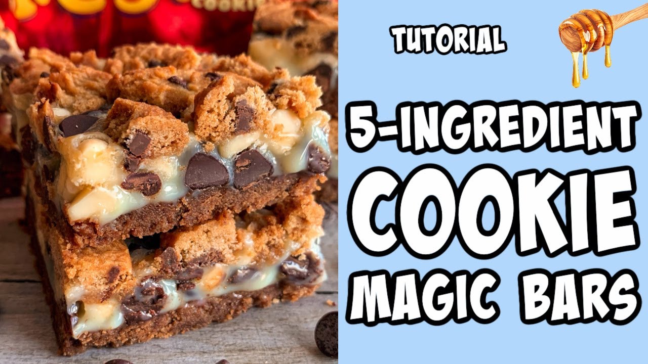 5-Ingredient Cookie Magic Bars! Recipe tutorial 