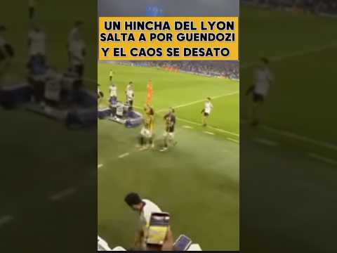 Video un hincha del lyon salta a por guendouzi y el caos se desata en el túnel