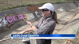 Griping over graffiti in Hawaii Kai, city officials continue to report it