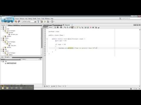 If / Else in Netbeans LT7