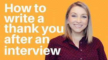 How to write a thank you note for an interview