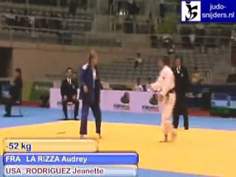 Judo 2009 Rio de Janeiro: La Rizza (FRA) - Rodrigu...